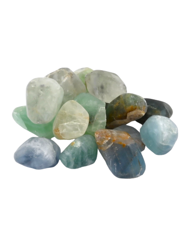 fluorite mix couleurs pierres roulées B