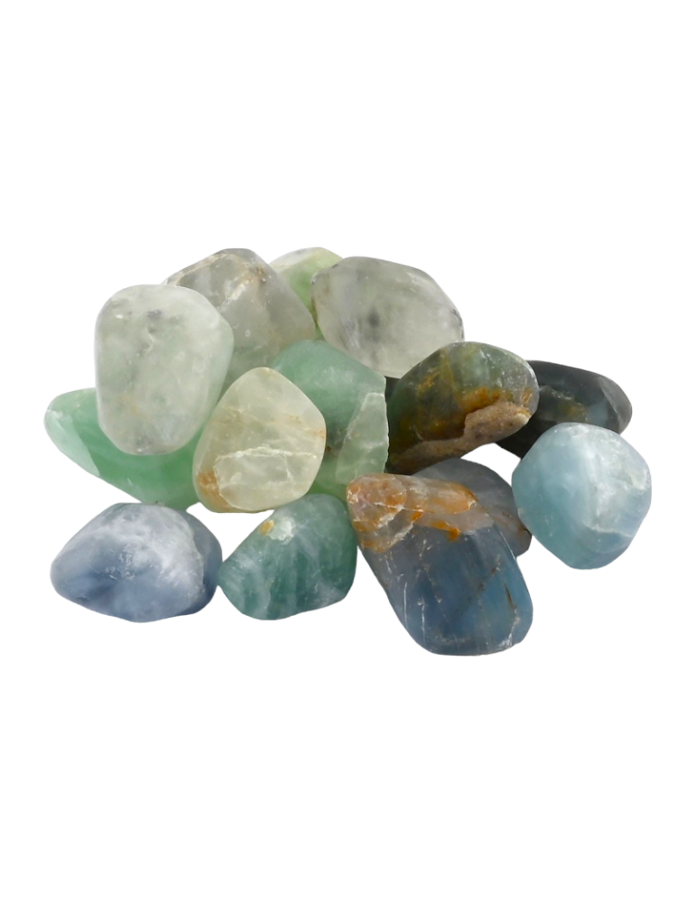 fluorite mix couleurs pierres roulées B