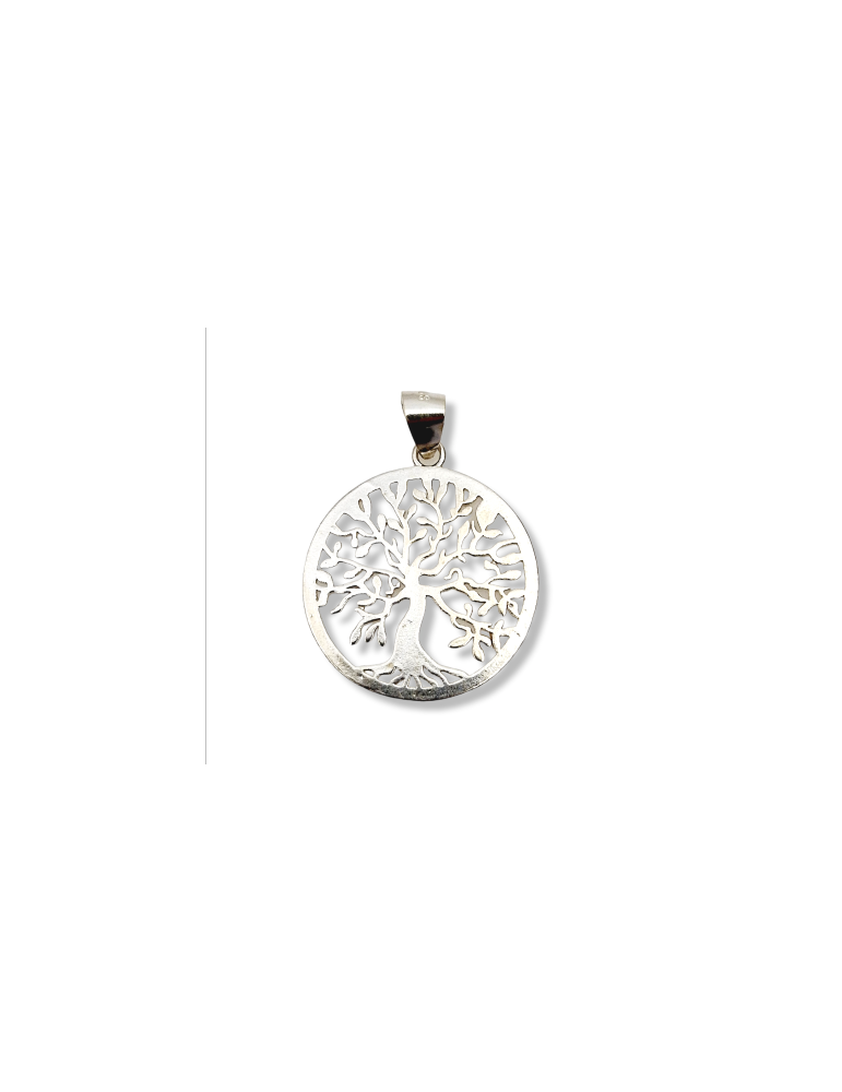Pendentif Arbre de vie sculpté argent 925