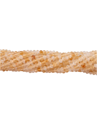 Strang facettierte Citrinperlen 4x3mm A