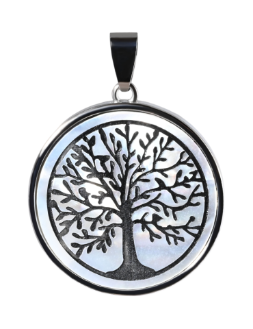 Pendentif nacre arbre de vie