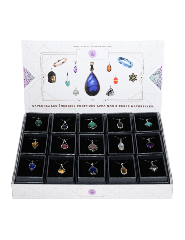 Espositore ciondolo argento S - 15 pezzi
