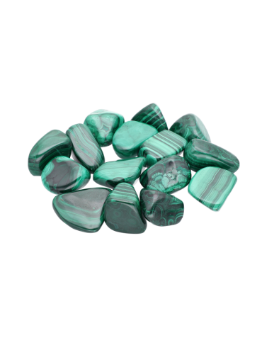 malachite pierres roulées A