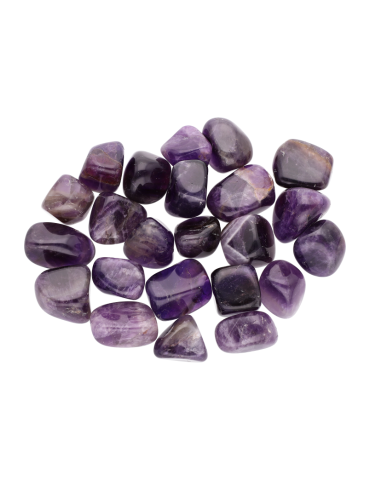 Dunkle Amethyst Trommelsteine AA