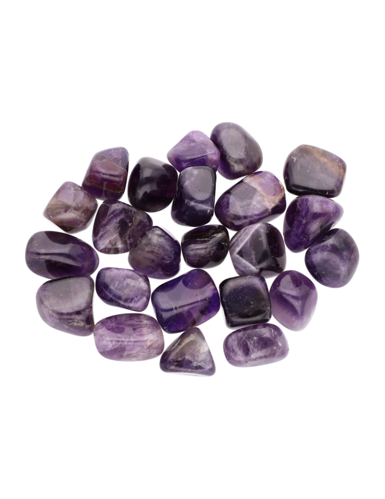 Dunkle Amethyst Trommelsteine AA