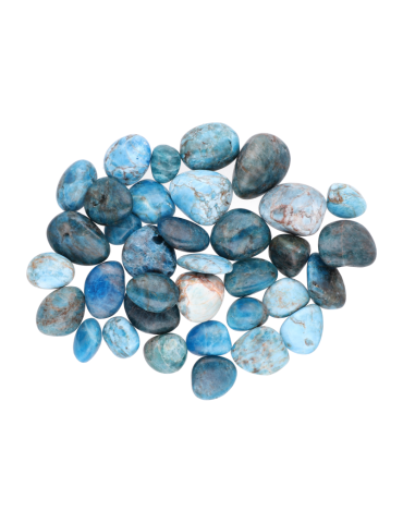 Apatite bleue pierres roulées A
