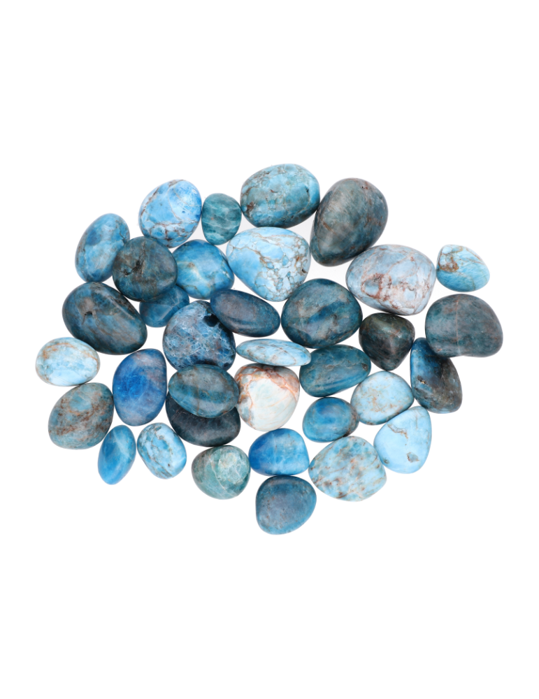Apatite bleue pierres roulées A