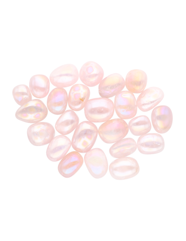 Quartz rose aura pierres roulées A