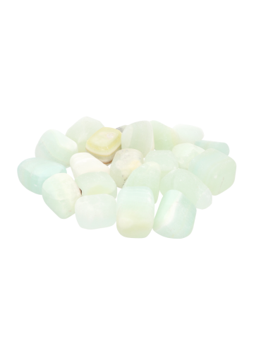 Calcite pistache pierres roulées A