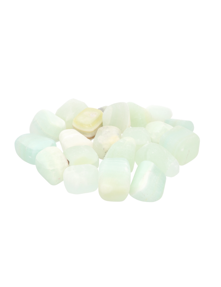 Calcit Pistazie Trommelsteine A