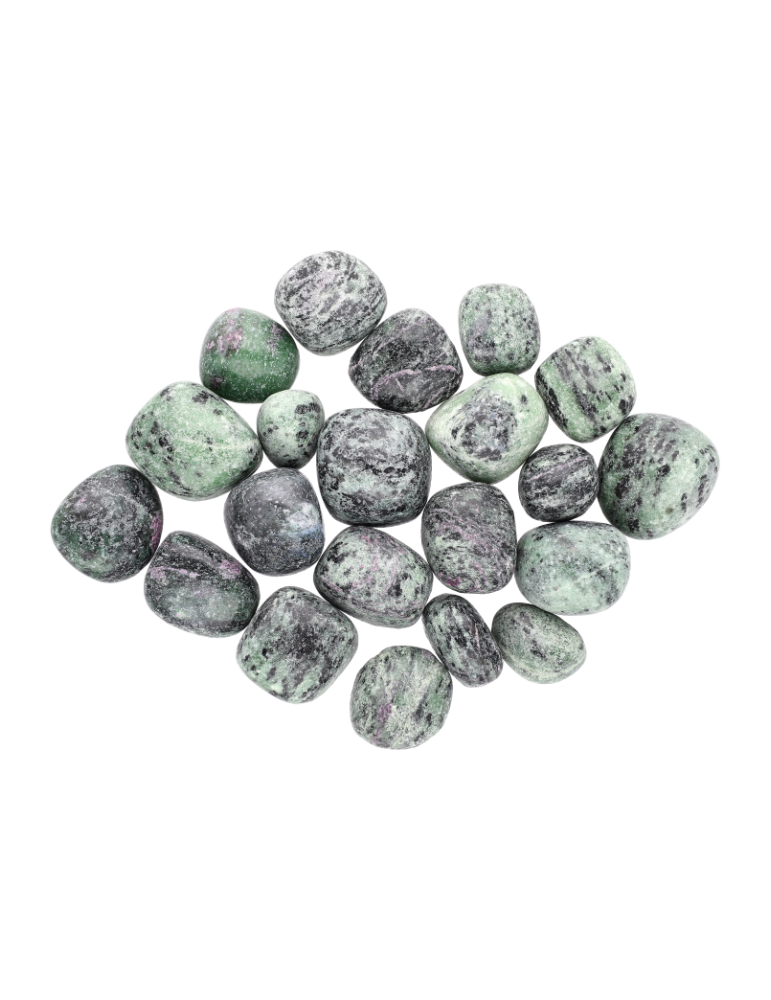 Rubí zoisita piedras rodadas B