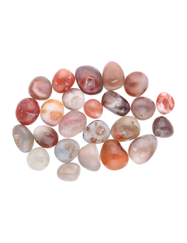 carnelian gestreepte trommelstenen AA