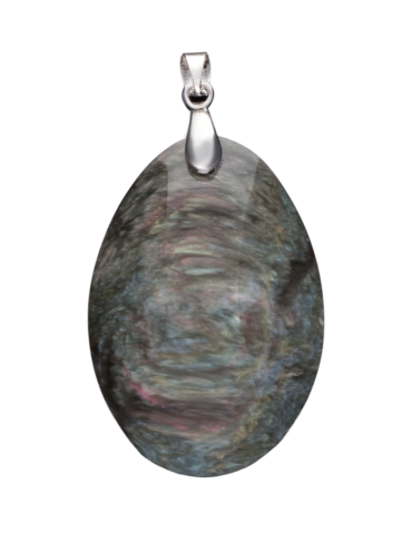 Pendentif obsidienne manta...