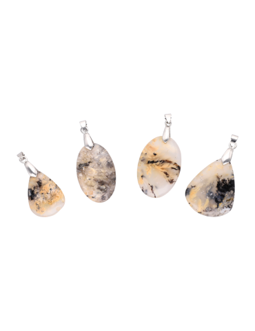Pendentif agate dendrite tigre A