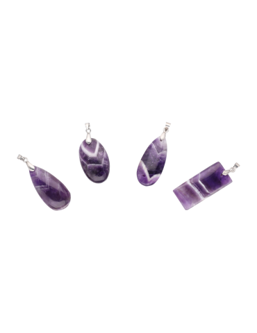 Chevron-Amethyst-Anhänger A