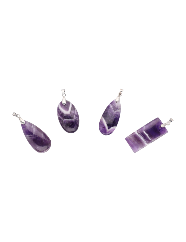 Chevron-Amethyst-Anhänger A