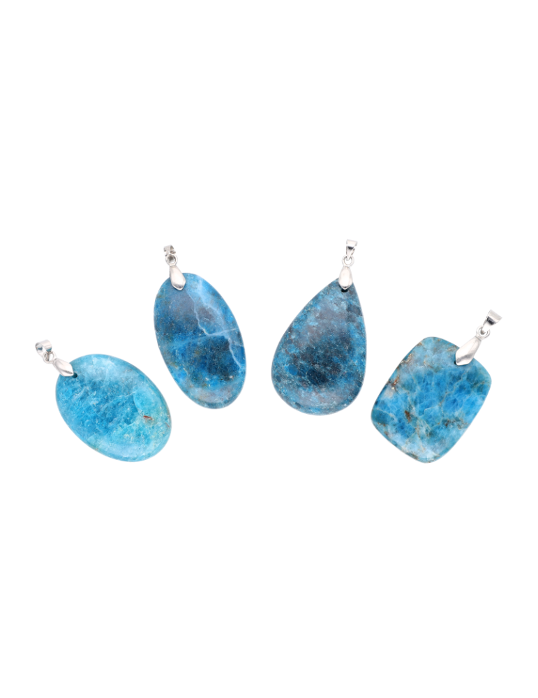 Pendentif Apatite Bleu A