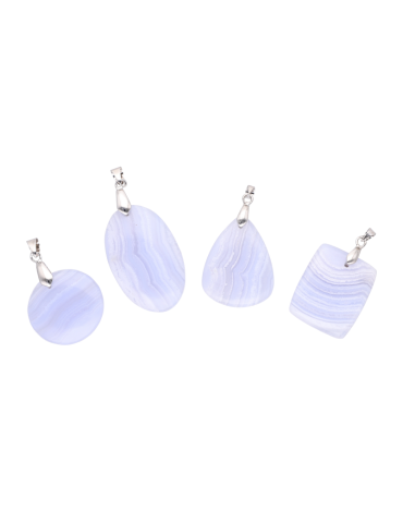 Pendentif Calcedoine (Blue Lace Agate) AA