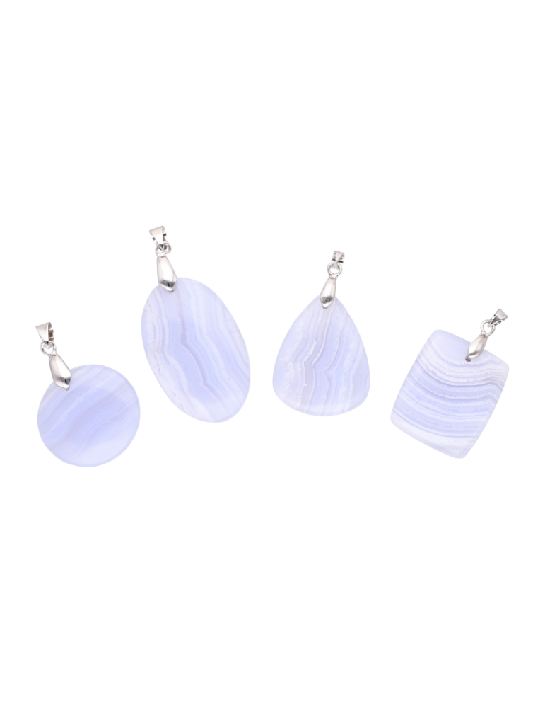 Pendentif Calcedoine (Blue Lace Agate) AA