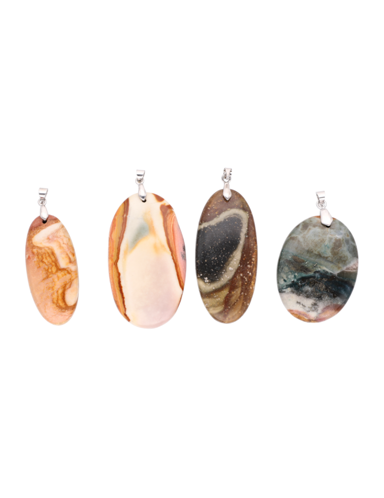 Pendentif Jaspe Polychrome A
