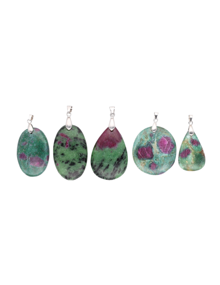 Ruby Zoisite Pendant A
