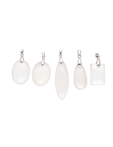 Witte maansteen hanger AA