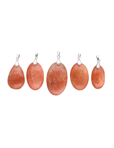Dark sunstone pendant A