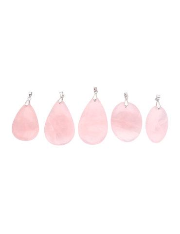 Pendentif quartz rose AA