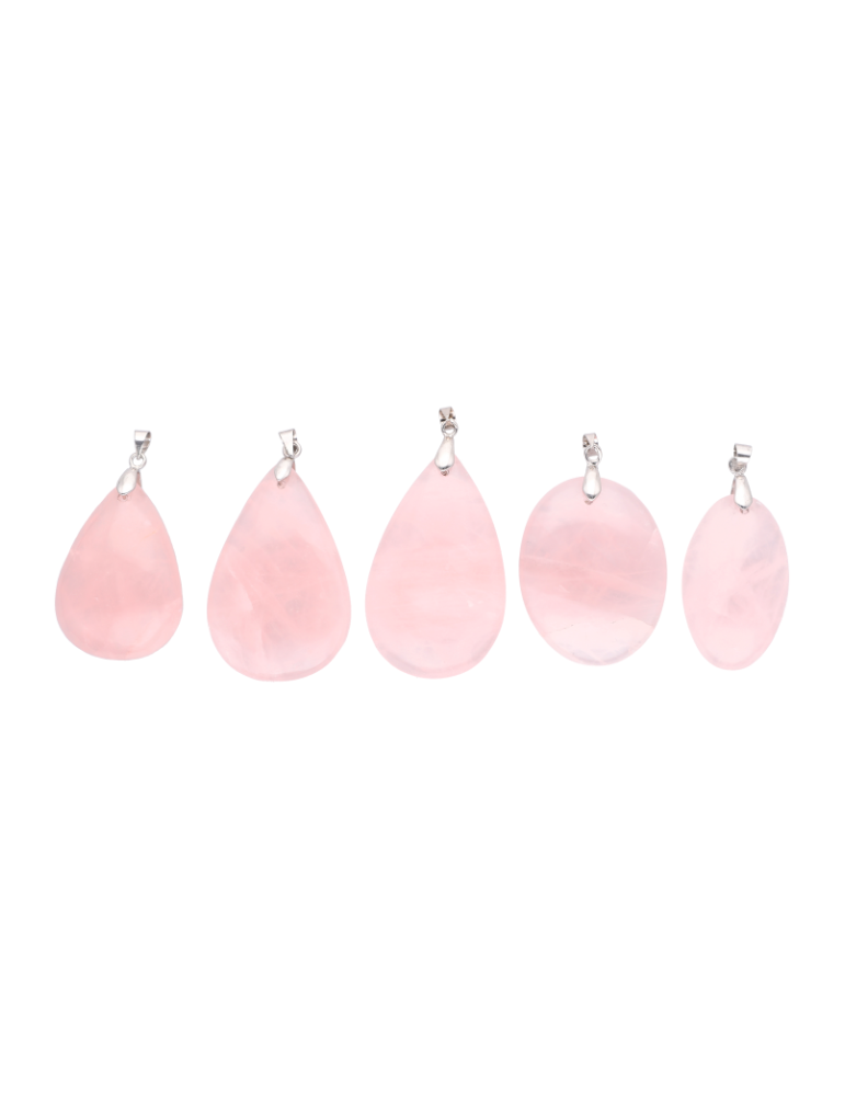 Pendentif quartz rose AA