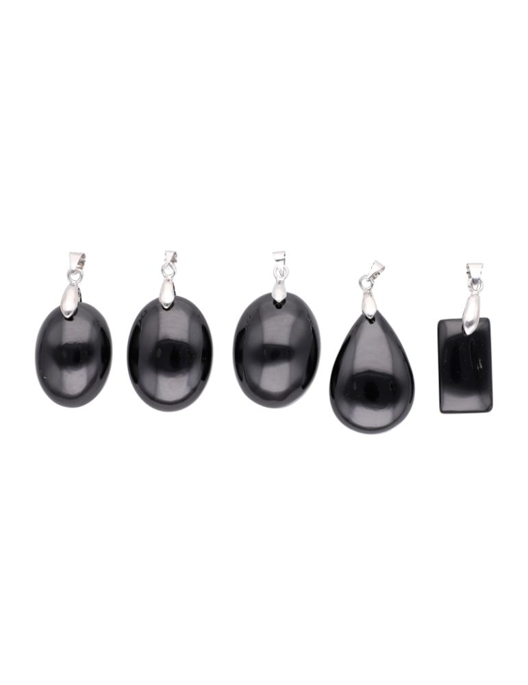 AA zwarte spinel hanger