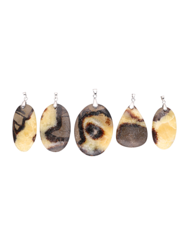 Pendentif septaria jaune A