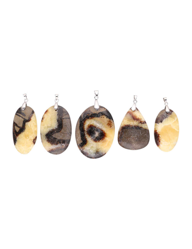 Pendentif septaria jaune A