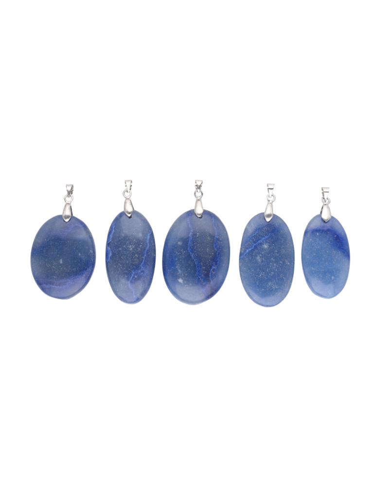 Pendentif aventurine bleue A