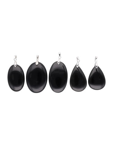 Pendentif obsidienne noire A