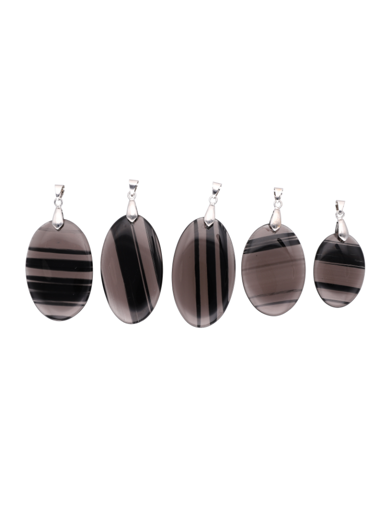 Pendentif obsidienne larme d'apache AA