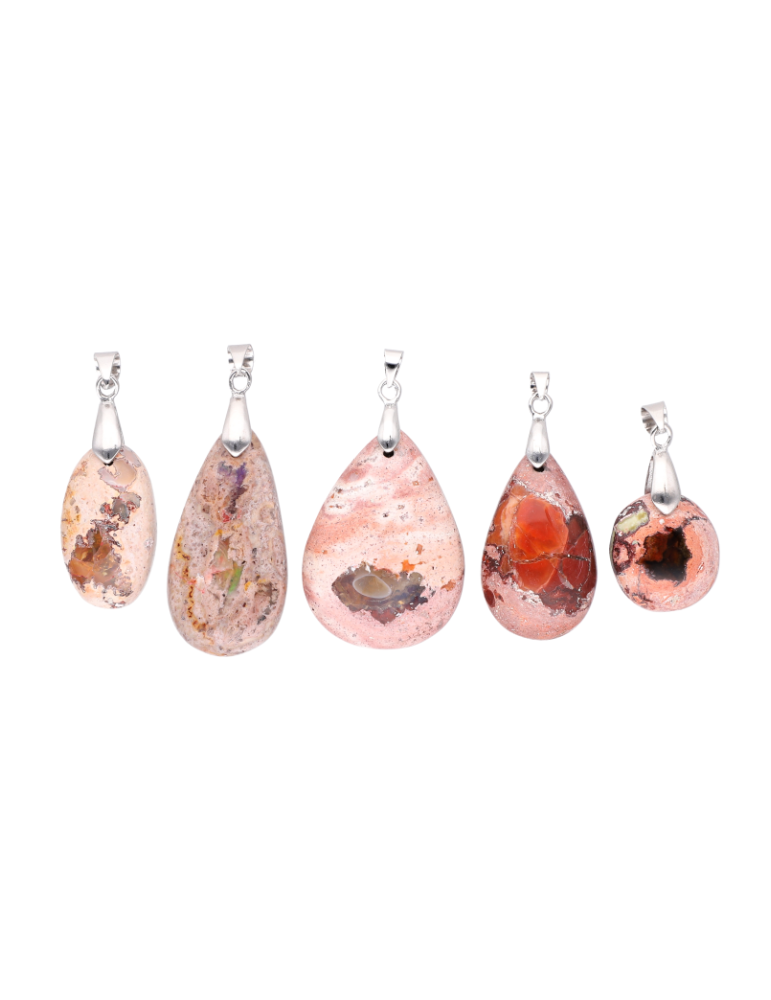 Pendentif opale de feu AB
