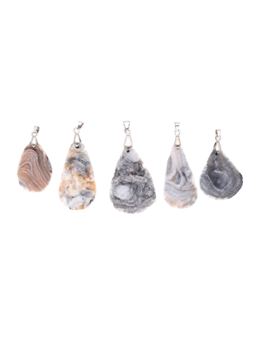 Pendentif calcédoine druzy A