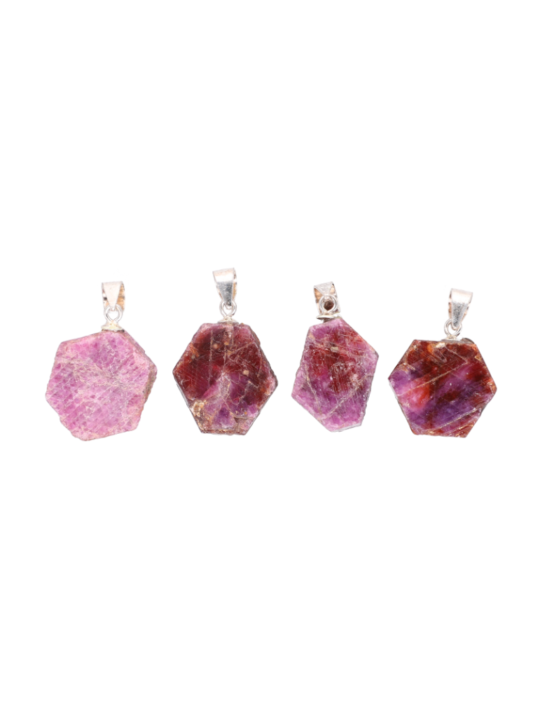 Pendentif rubis brute A