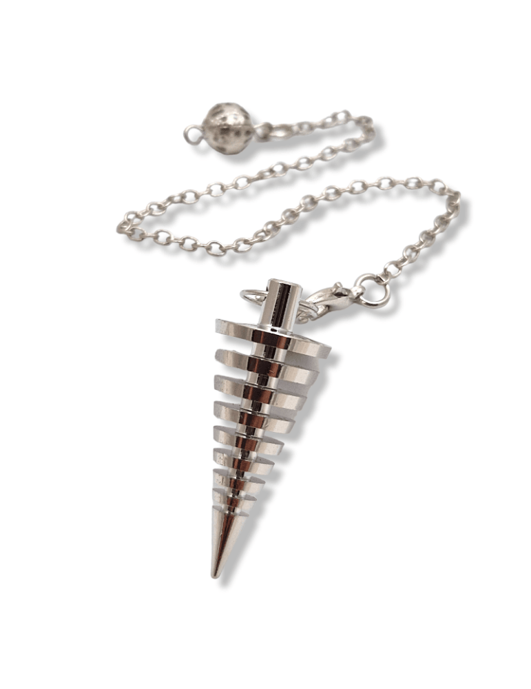 Péndulo de melissium de metal cono estriado