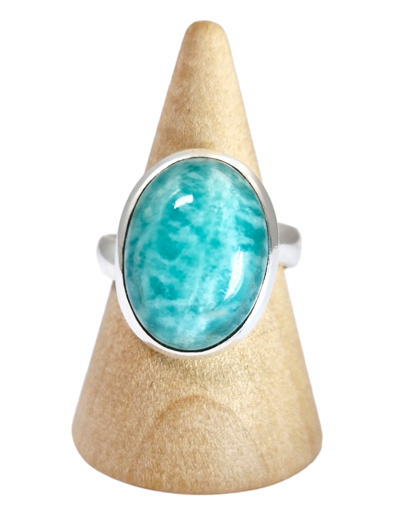 Melissa silver bezel-set ring