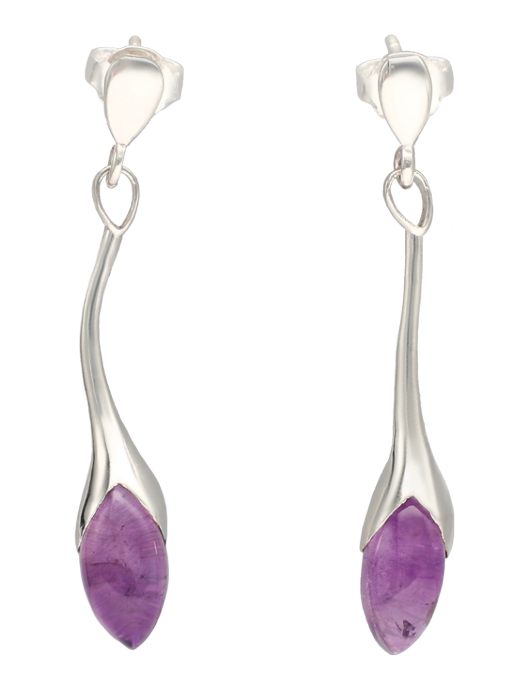 Eglantine boucles d'oreilles en argent 925