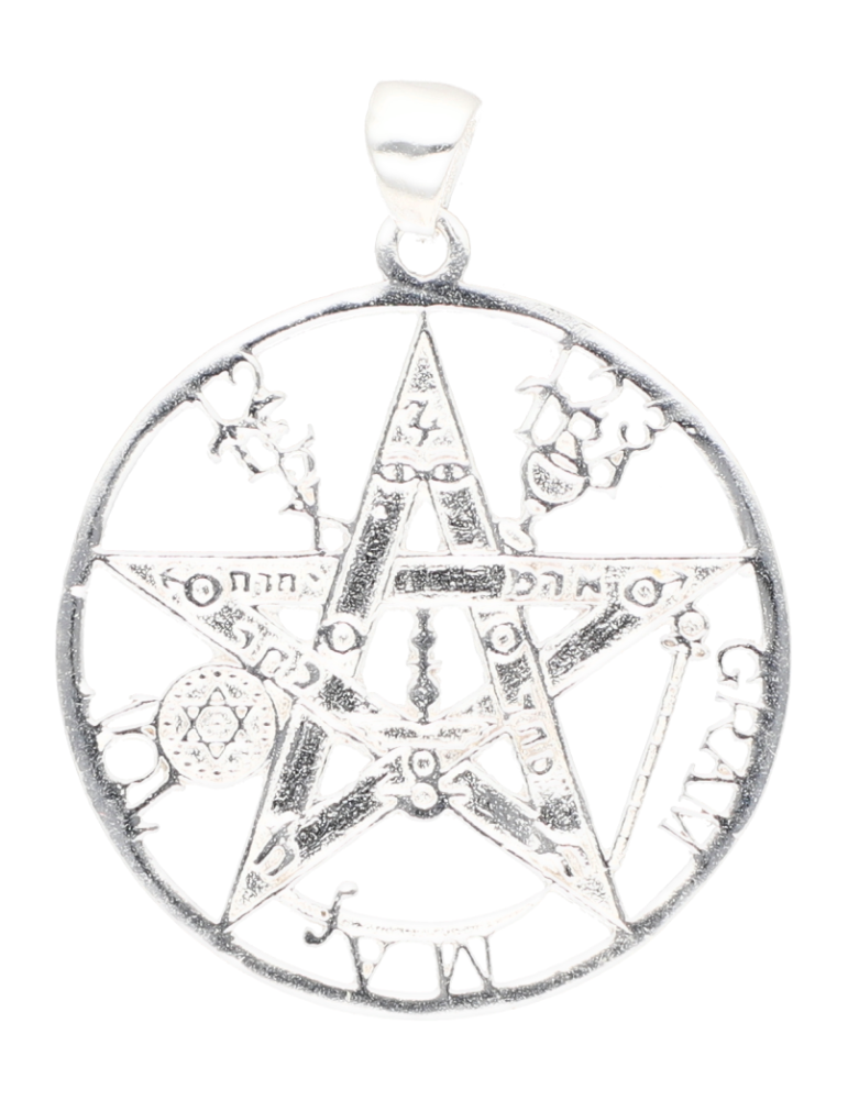 Pendente pentacolo argento 925