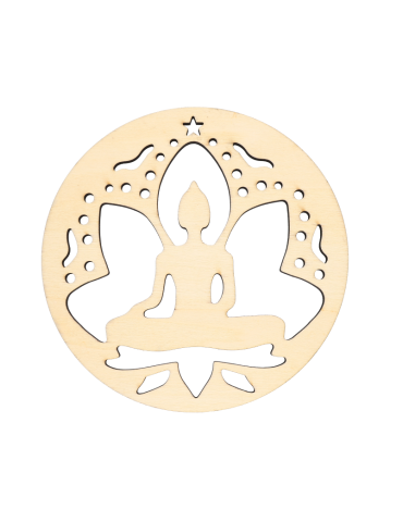 Siddhârta Lotus geschnitzte...