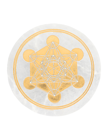Goldener Metatron-Selenit-Disk