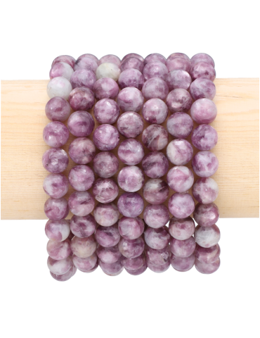 Bracelet lépidolite AAA