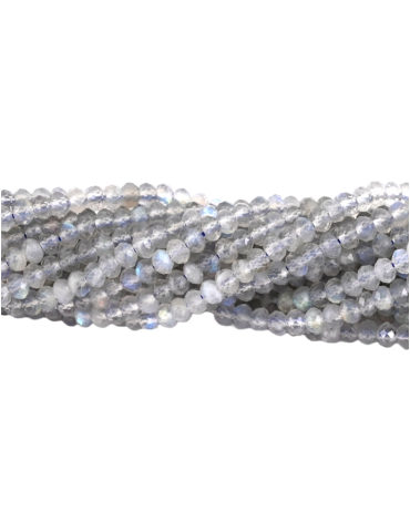 Strand of AA faceted labradorite beads