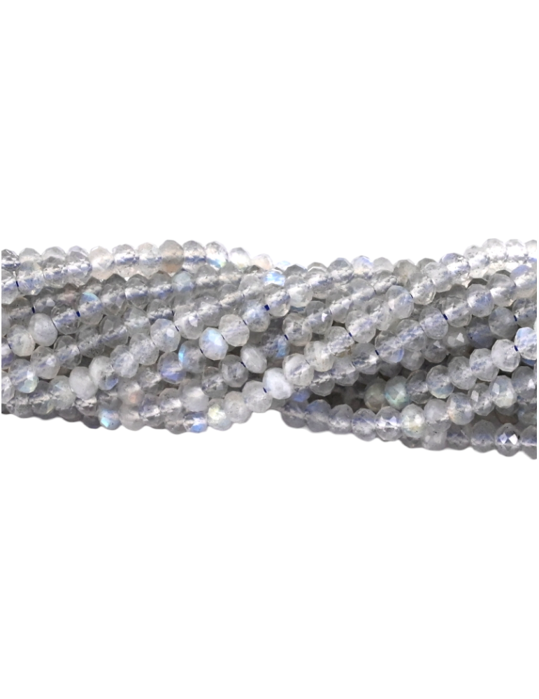 Strand of AA faceted labradorite beads