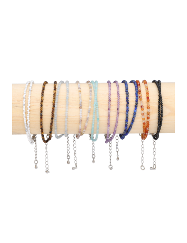 Copy of Double Faceted Stone Bracelet of Your Choice