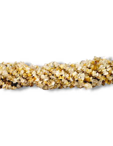 Fil Quartz rutile baroque 85 cm A