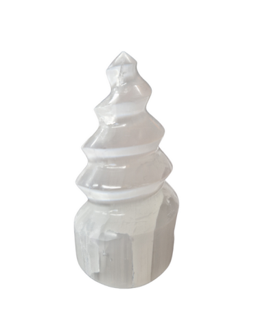 Tour spiralé de Sélénite 13 cm A